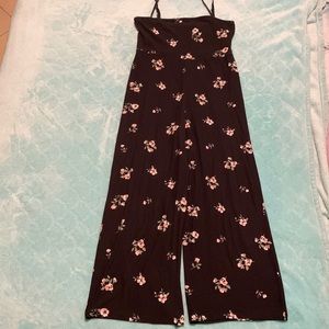 black floral pattern jumper
